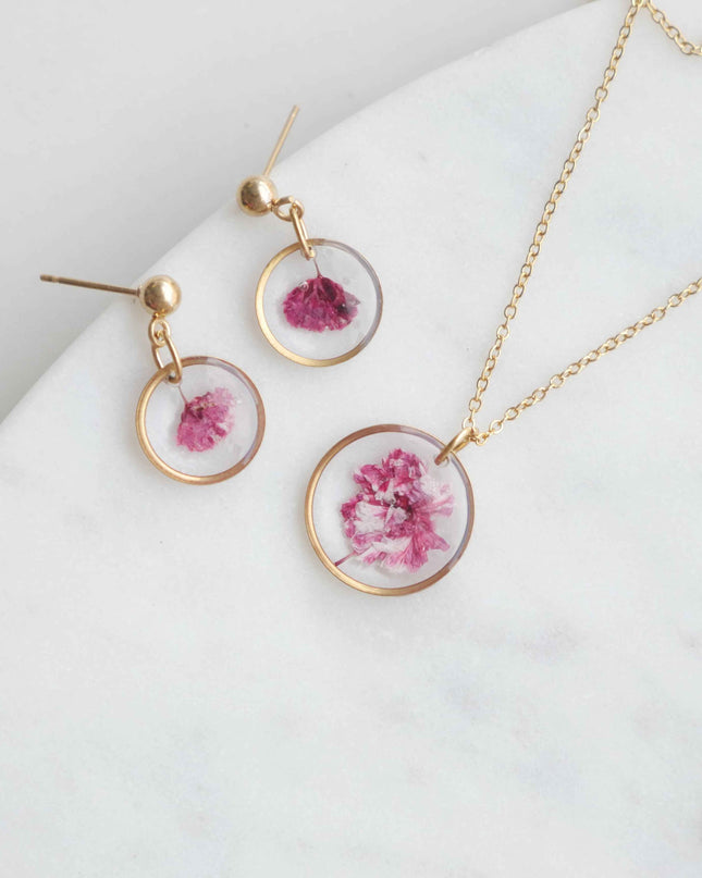 Parure Gigi fushia - rond