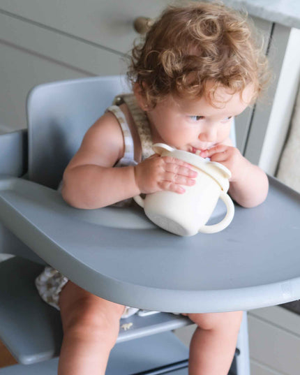 Tasse d'apprentissage 2 en 1 pour collation et liquide
