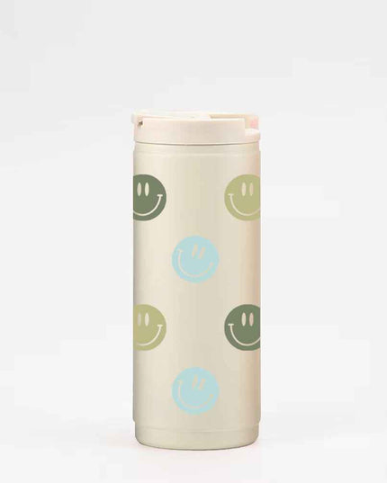 Gobelet isotherme 16oz - crème Smiley sauge