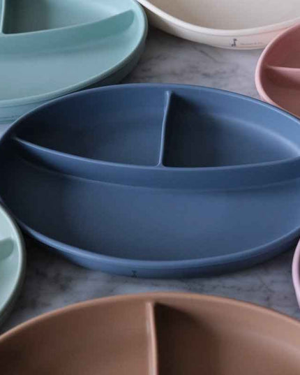 Assiette à succion divisée en silicone
