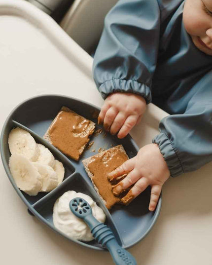 Assiette à succion divisée en silicone