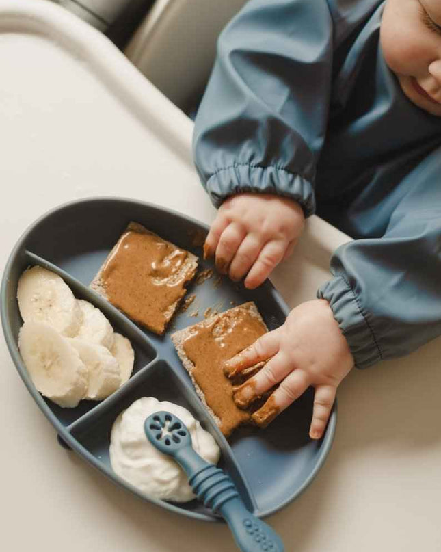 Assiette à succion divisée en silicone