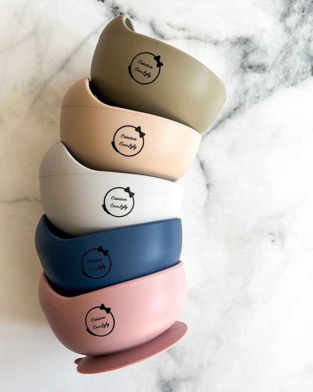 Bol à Succion en Silicone pour Bébé - Antidérapant et Sans Dégât