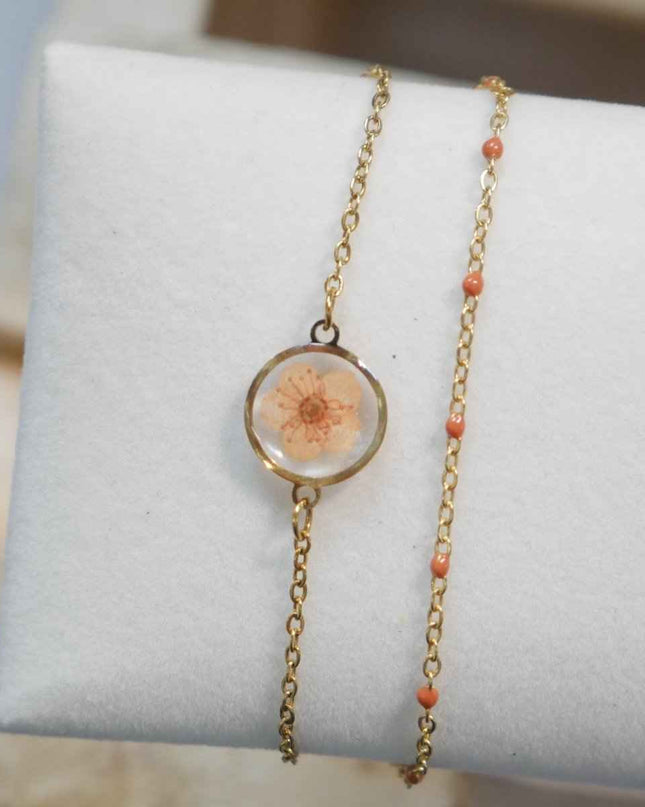 Bracelet Sofia double - orange
