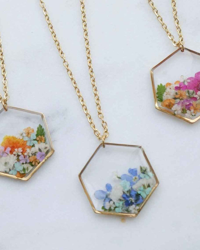 Collier bouquet - hexa (moyen)