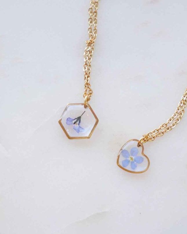 Collier Myosotis - petit 12mm