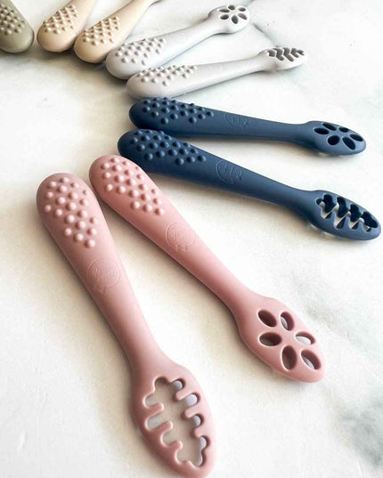 Cuillères d’apprentissage en silicone 