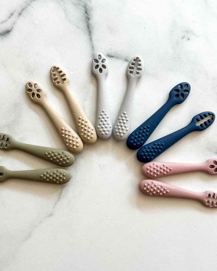 Cuillères d’apprentissage en silicone 