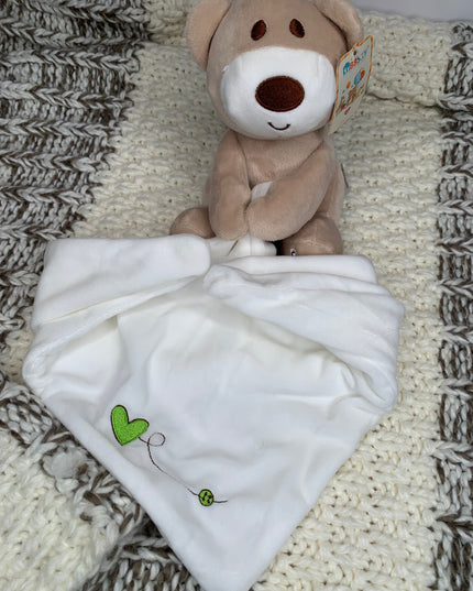Doudou Ourson avec Couverture Personnalisable - L'Atelier 9¾