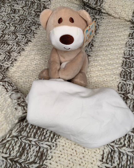 Doudou Ourson avec Couverture Personnalisable - L'Atelier 9¾