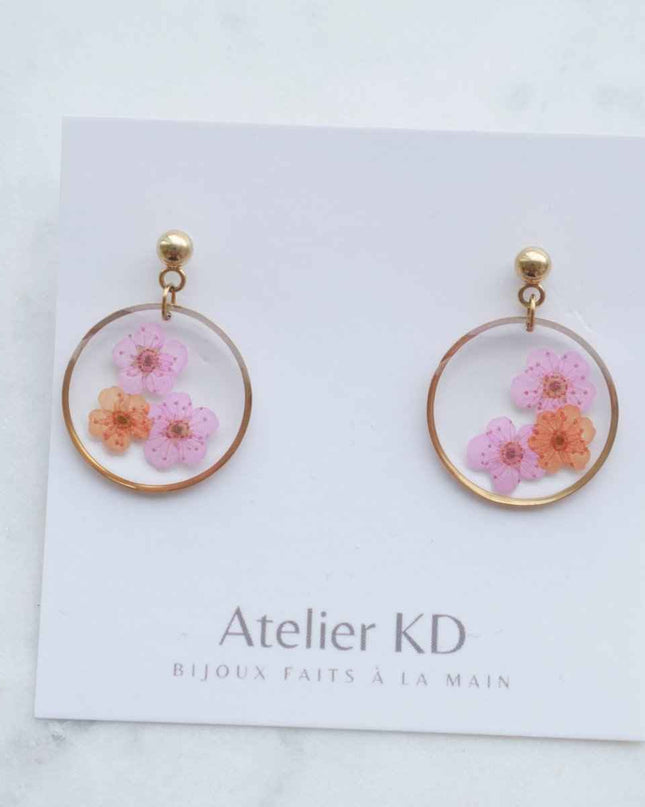 Edition Spéciale - Boucles d'oreilles duo Sofia - rond
