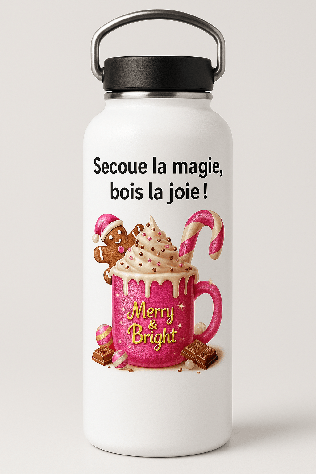 Gourde Merry & Bright – Secoue la Magie - L'Atelier 9 3/4