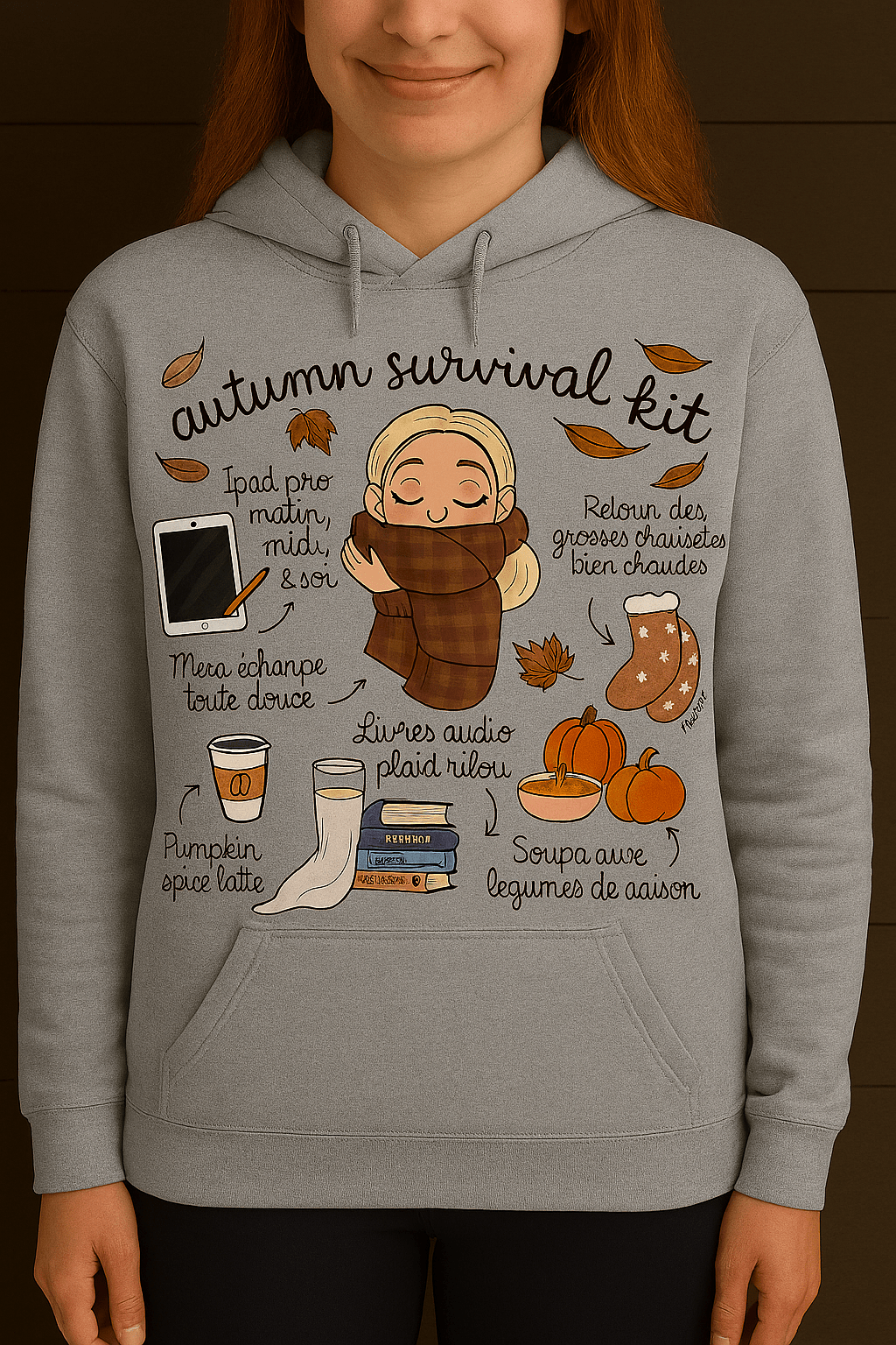 Hoodie "Autumn Survival Kit" - L'Atelier 9 3/4