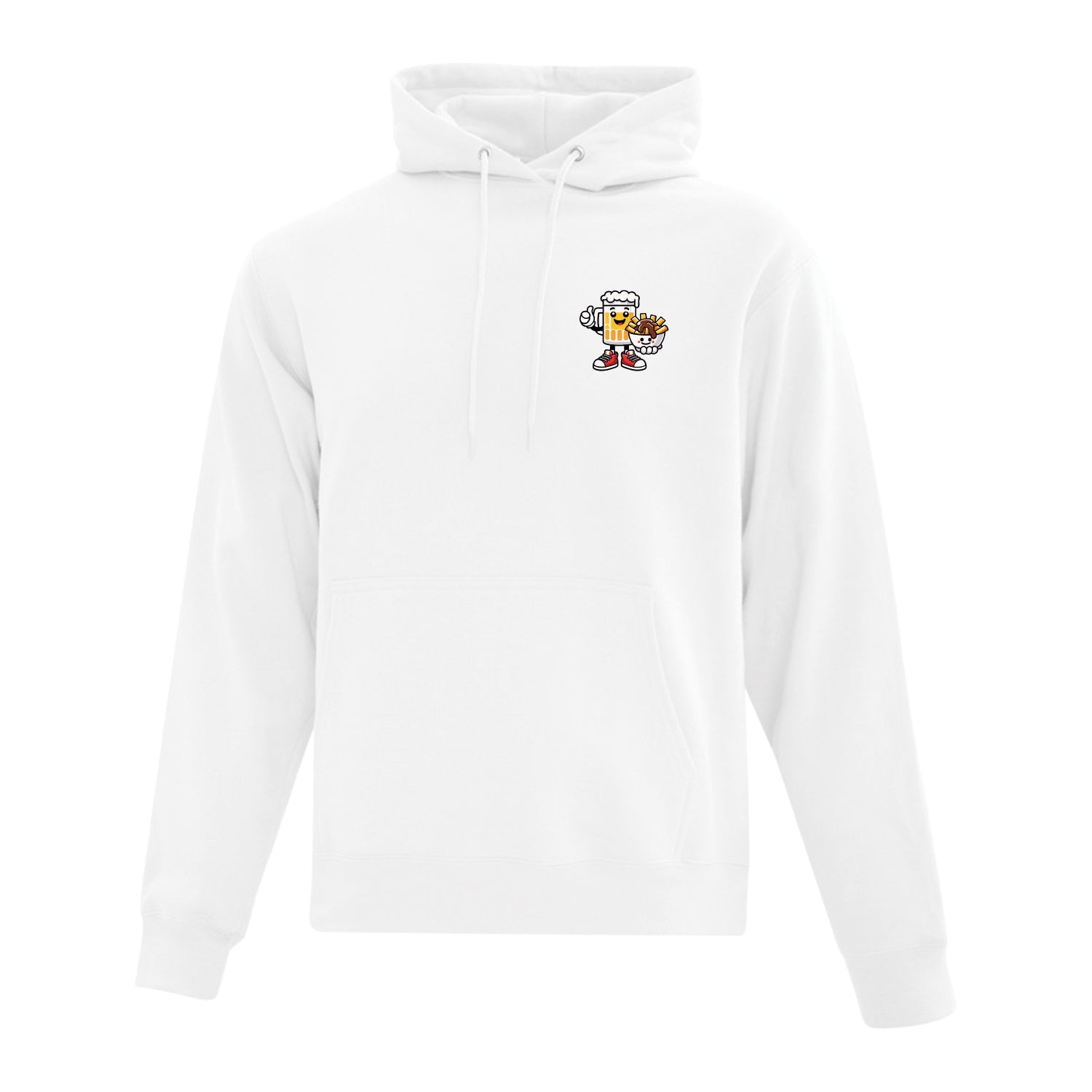 Hoodie "Recette du bonheur" imprimé