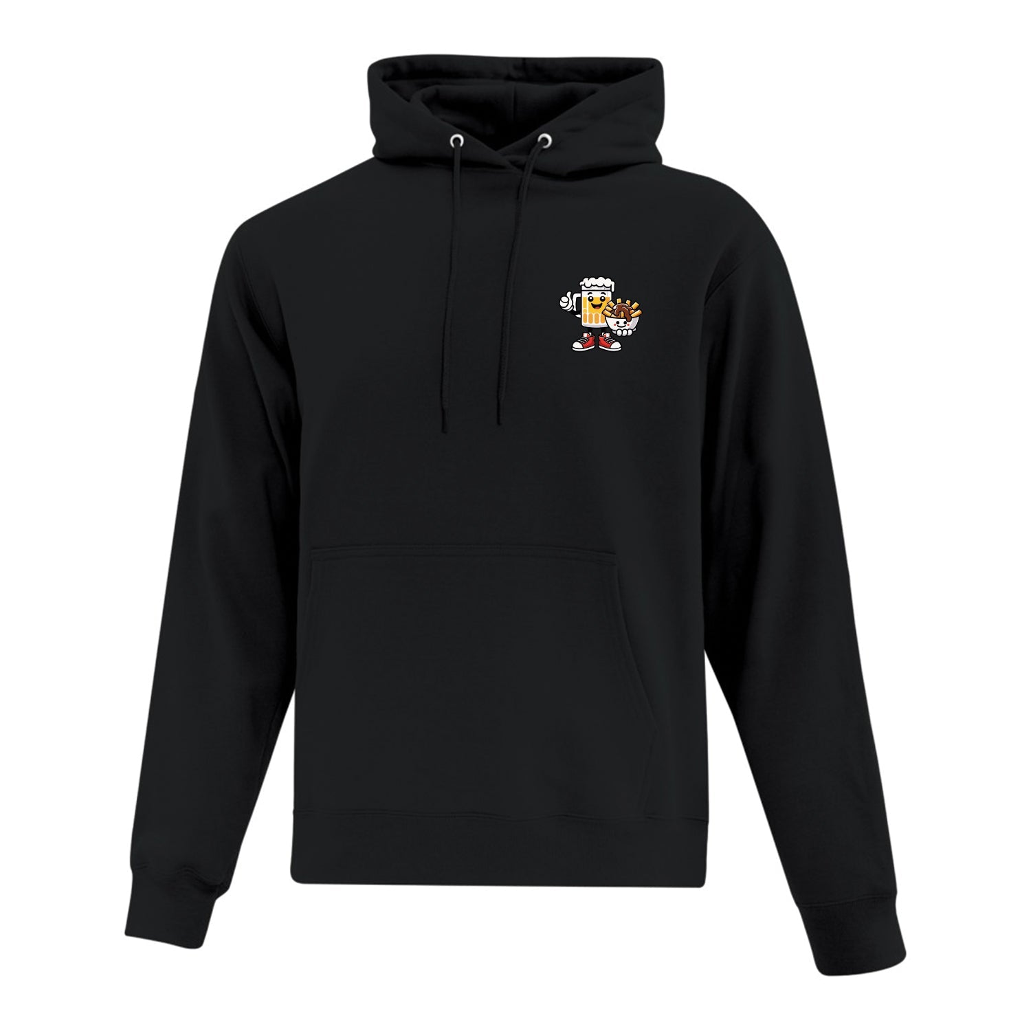 Hoodie "Recette du bonheur" imprimé