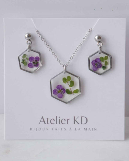 Parure Chloé avec Allyssum - Hexa