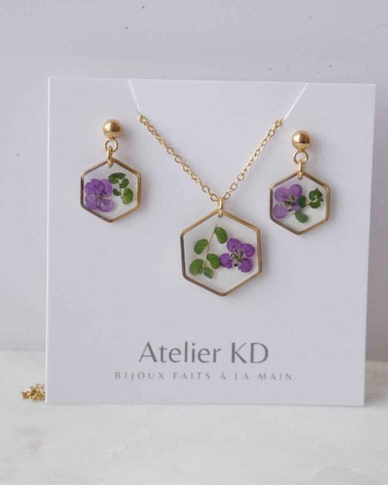 Parure Chloé avec Allyssum - Hexa