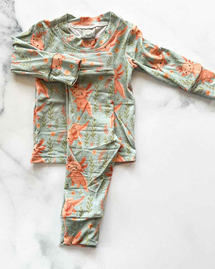 Pyjama 2 pièces en bambou – Axolove ♥️(Axolotl)