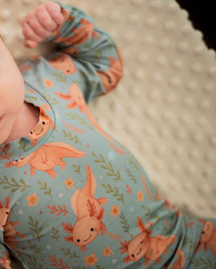 Pyjama 2 pièces en bambou – Axolove ♥️(Axolotl)