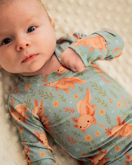 Pyjama 2 pièces en bambou – Axolove ♥️(Axolotl)
