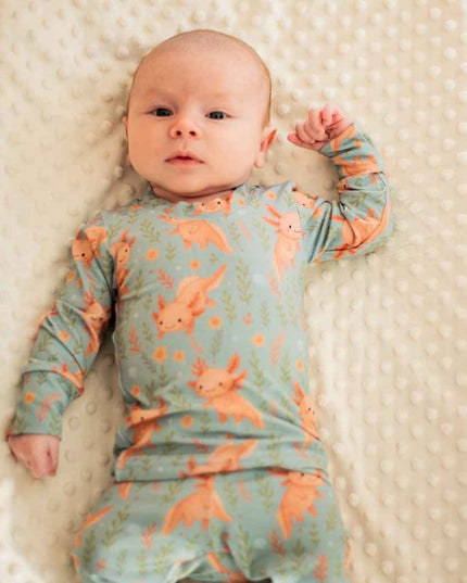 Pyjama 2 pièces en bambou – Axolove ♥️(Axolotl)
