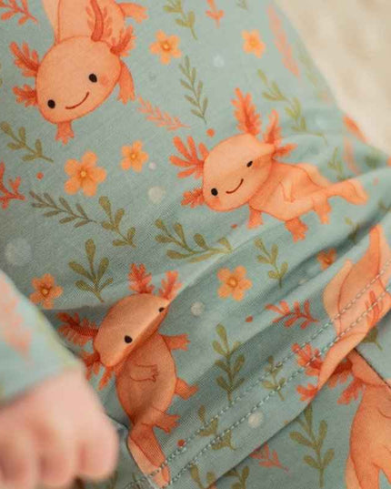 Pyjama 2 pièces en bambou – Axolove ♥️(Axolotl)