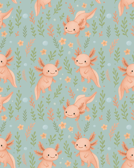 Pyjama 2 pièces en bambou – Axolove ♥️(Axolotl) - L'atelier 9¾
