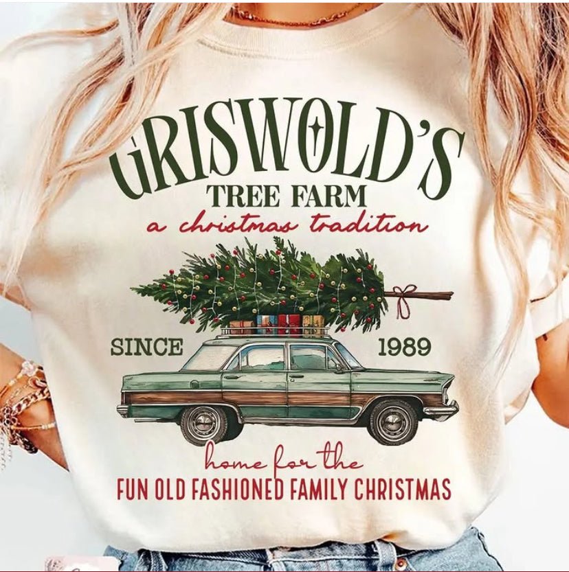 Sweat-shirt Griswold’s Tree Farm – Tradition de Noël Vintage - L'Atelier 9¾