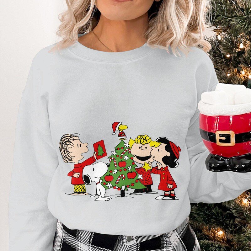 Sweat Snoopy & Friends autour du sapin - L'Atelier 9¾