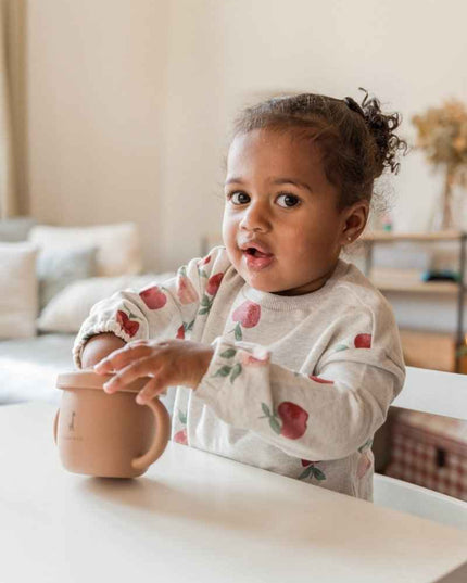 Tasse d'apprentissage 2 en 1 pour collation et liquide